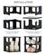 5 Tier Plastic Vertical Narrow Shoe Shelves for Closet Black Shoe Holder, Stand For Entryway Shoe Storage Boots Organiser Stackable Shoe Cabinet Shoe Organiser Shoe Rack for Small Spaces